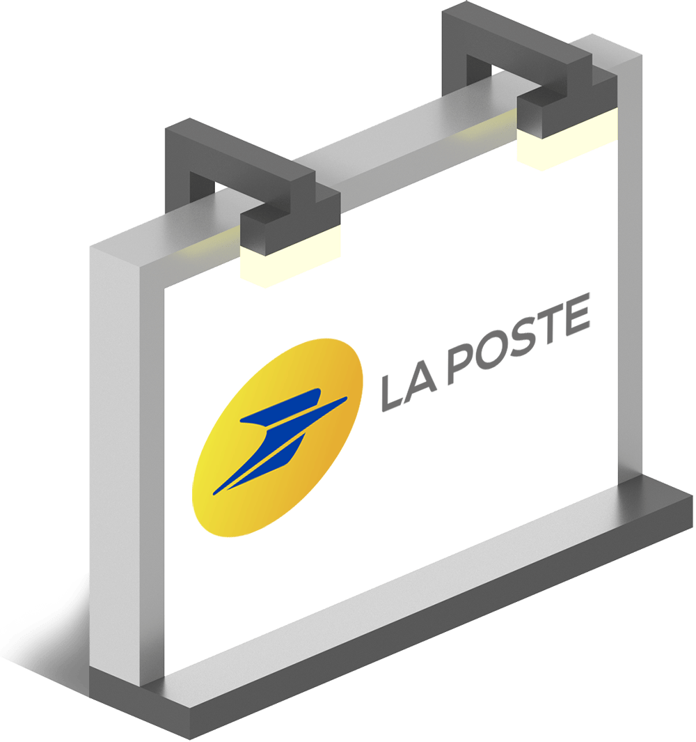 Logo mockup La Poste