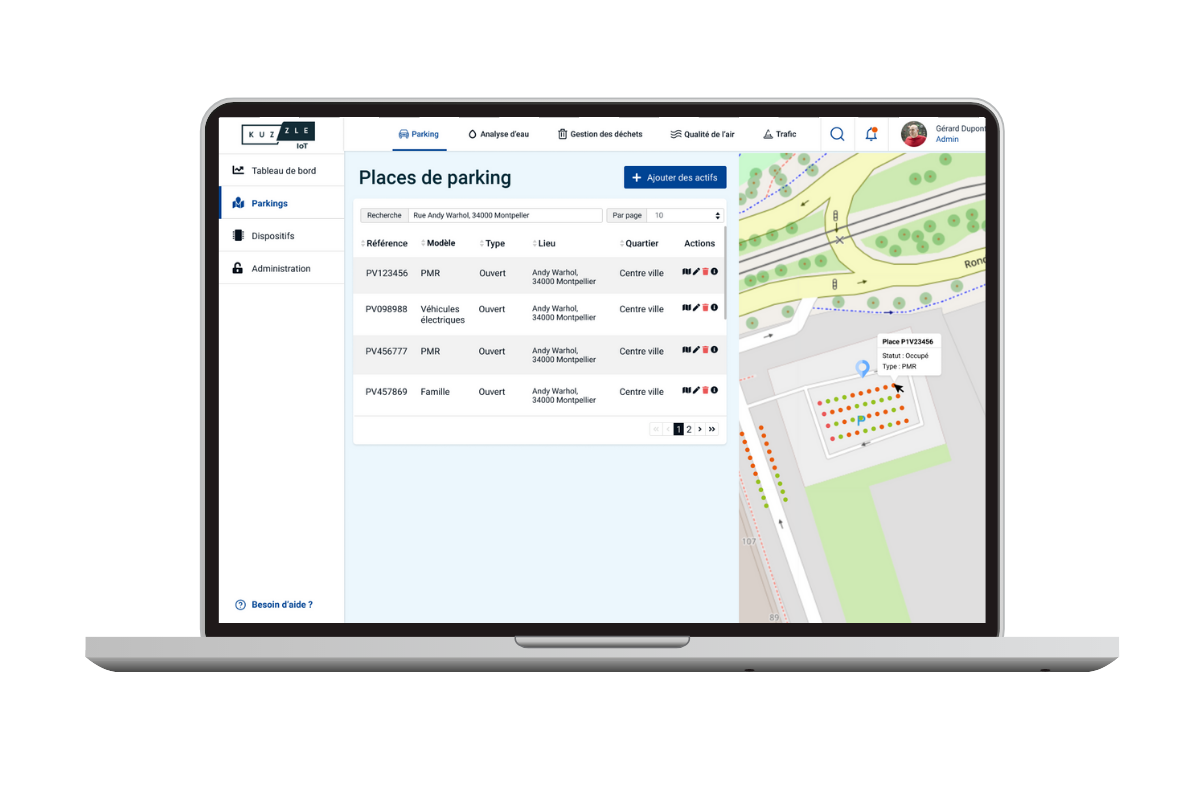 SITE - device manager Kuzzle IoT - Analytics